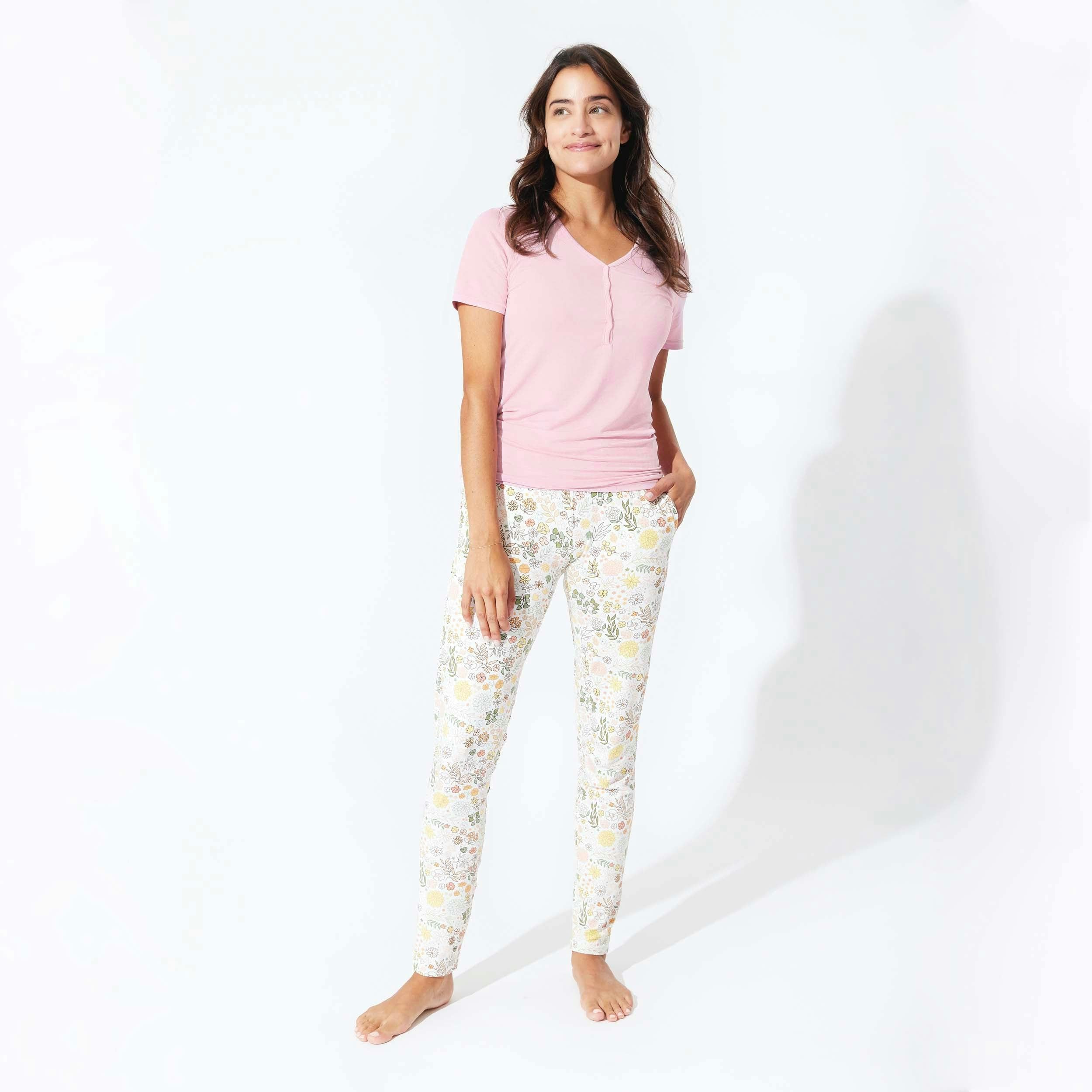 Fall Floral Bamboo Women's Pajama Set