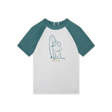 Swim Shirt Short Sleeves - Green - Surfer