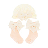 Floral Turban Hat & Sock Set