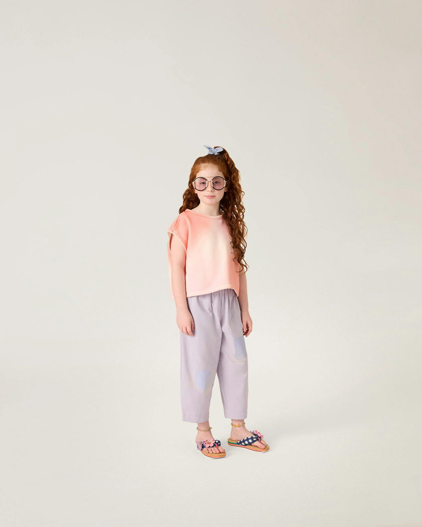 Organic Friday Pant in Lilac Print