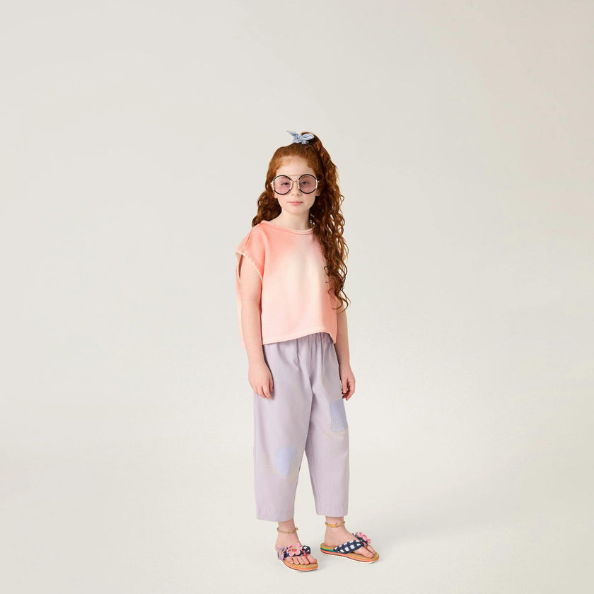 Organic Friday Pant in Lilac Print
