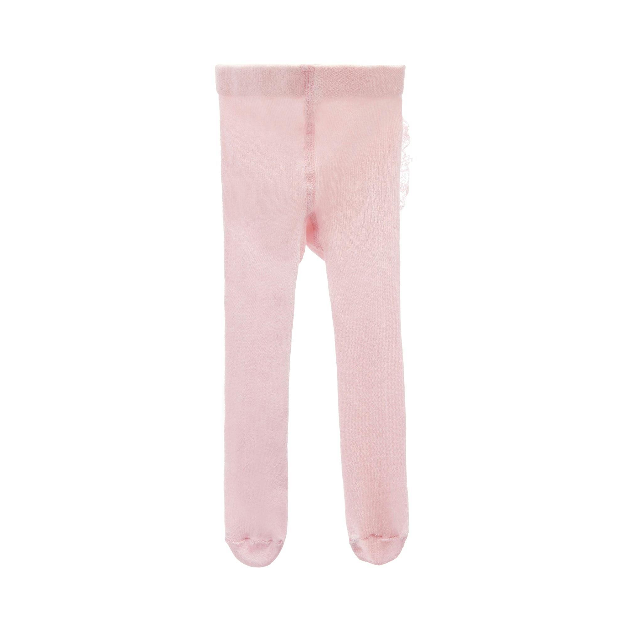 Pink Ruffle Pom Tail Tights