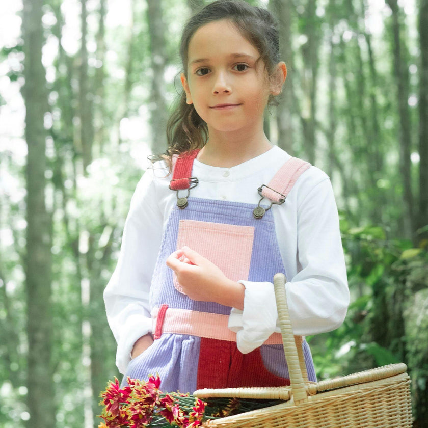Rosebed Patchwork Chunky Corduroy Dress