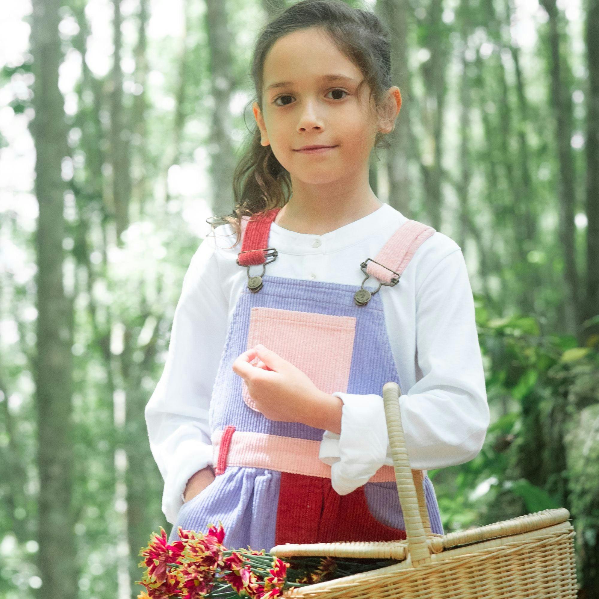 Rosebed Patchwork Chunky Corduroy Dress