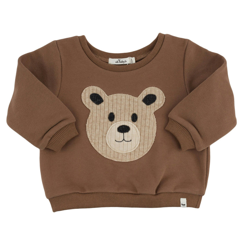 Teddy Face Applique Brooklyn Boxy