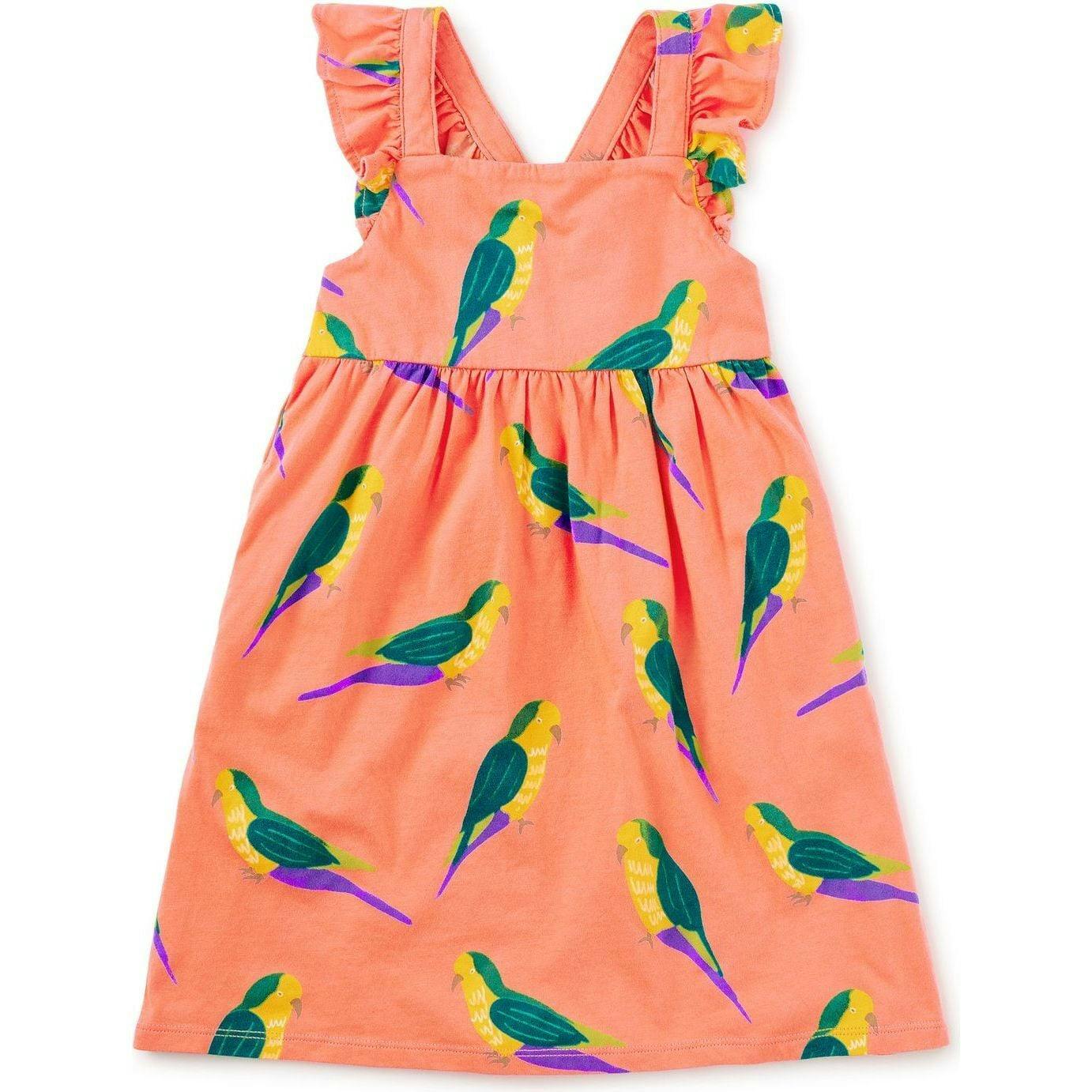 Ruffle Strap Dress, Pink