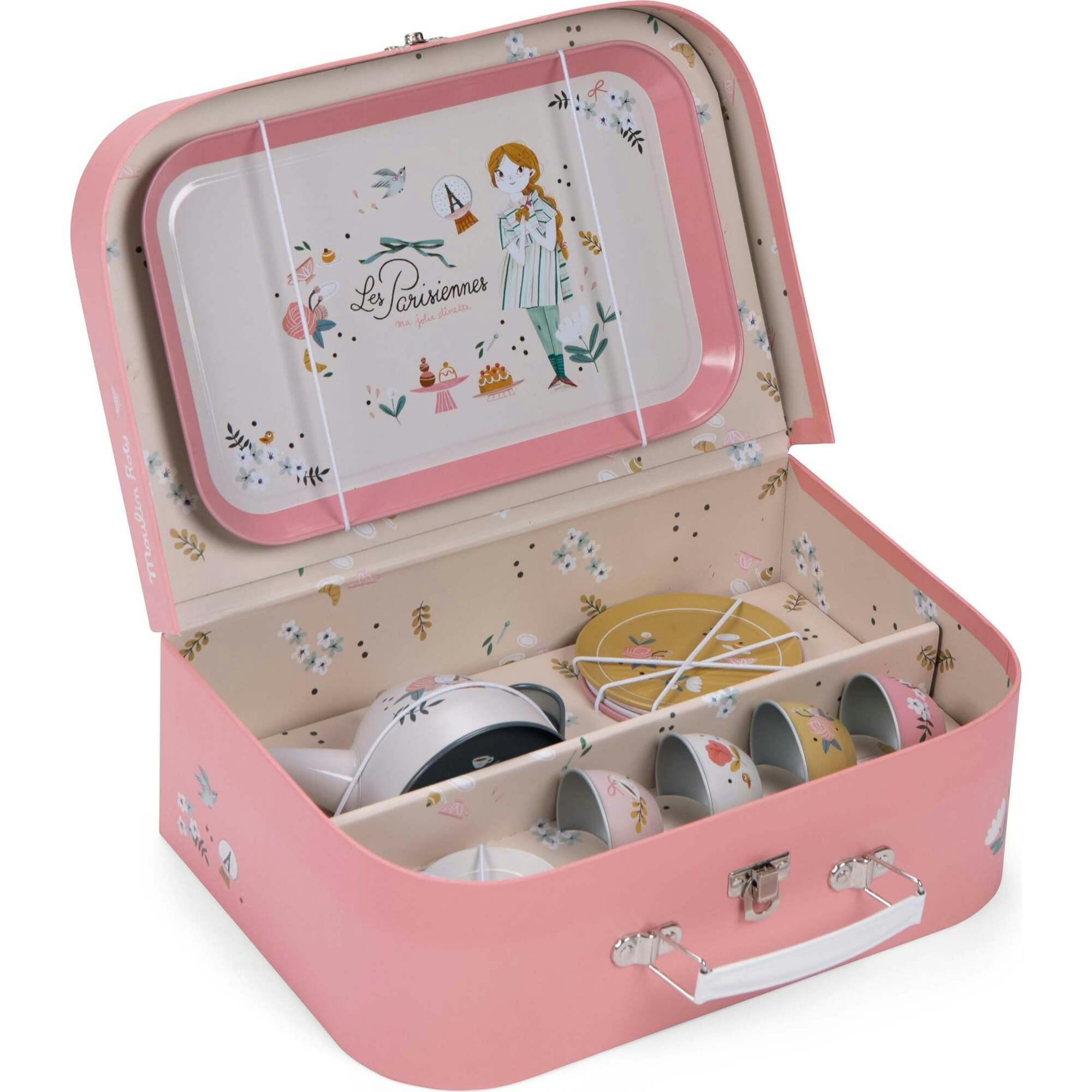 Suitcase - Tea Party Metal Set The Rosalies – Maisonette
