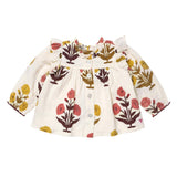Girls Kalani Button Up Top - Harvest Dandelion