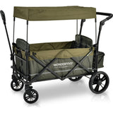 Pull & Push Double Stroller Wagon 2 Seater with Magnetic Seatbelt Buckles