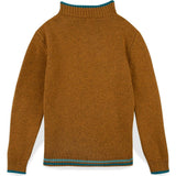 Contrast Hem Malt Pullover Sweater