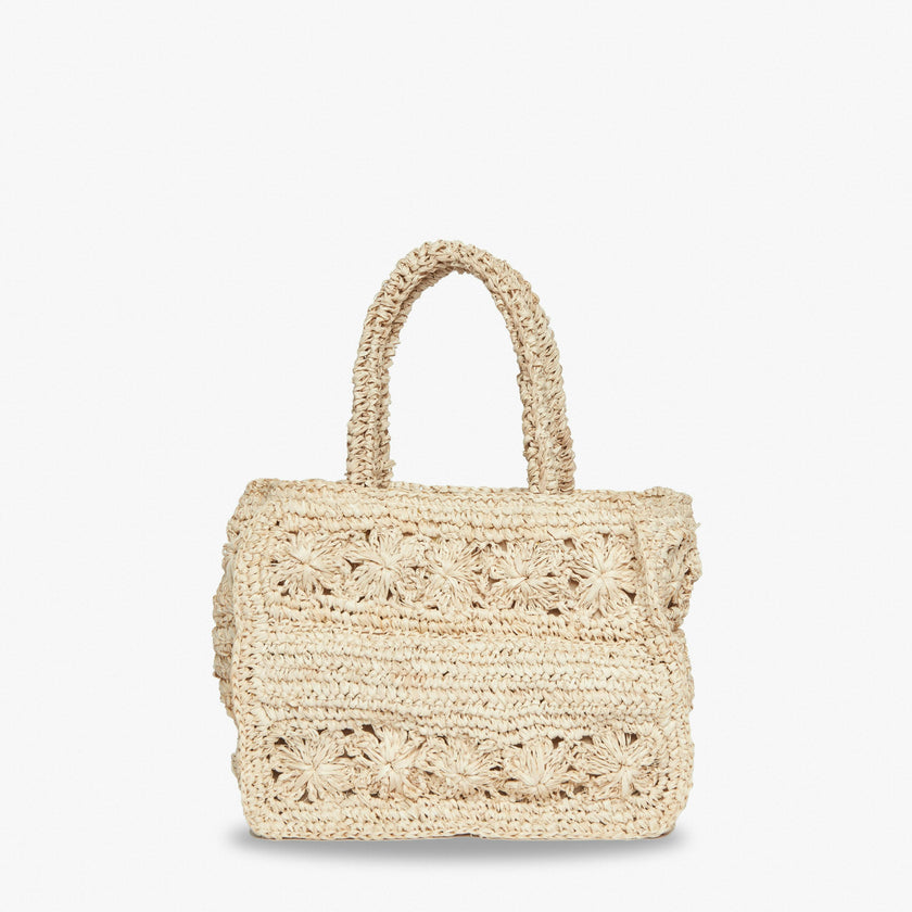 Women's Amina Straw Handle Mini Tote Bag