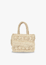 Women's Amina Straw Handle Mini Tote Bag
