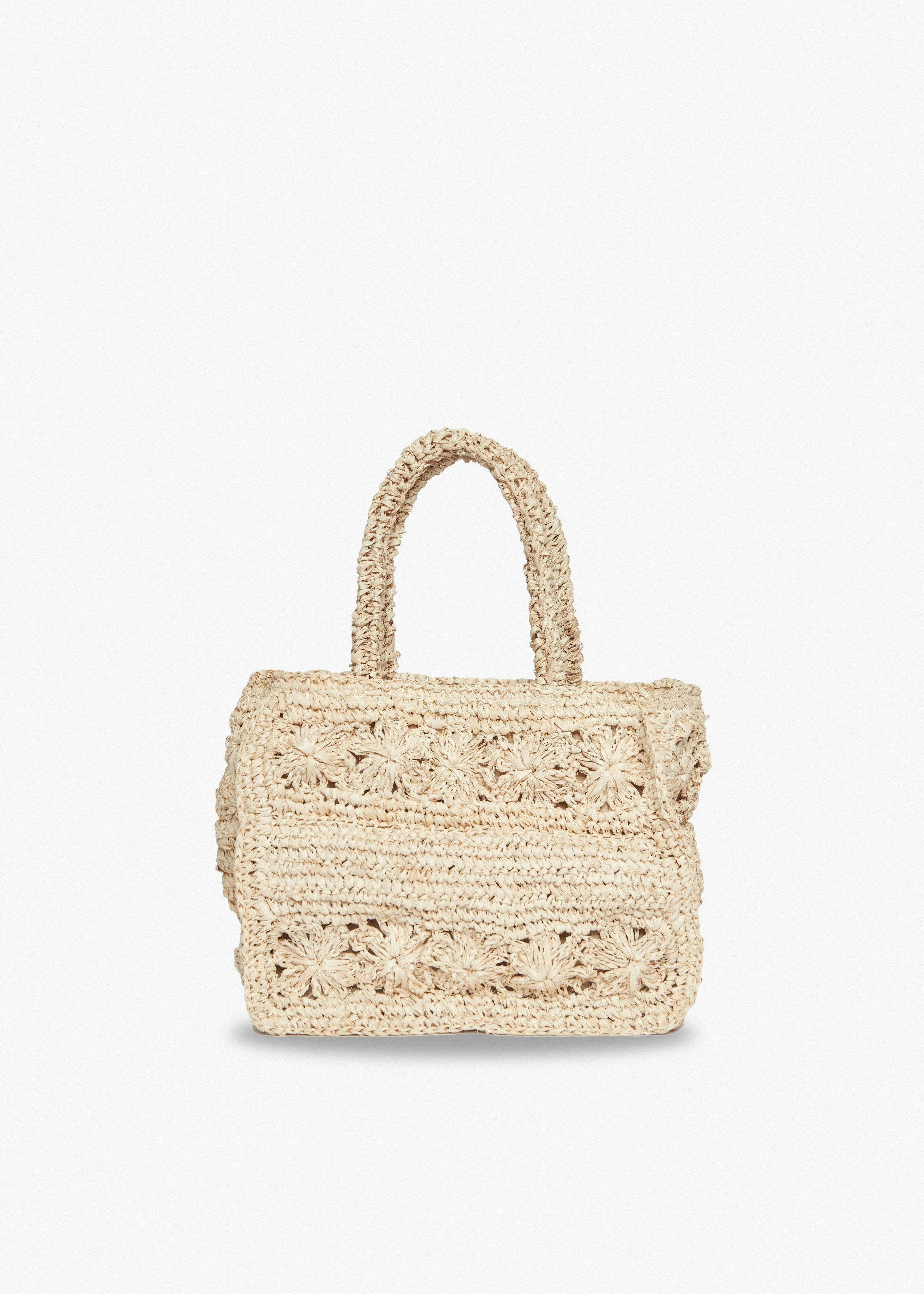 Women's Amina Straw Handle Mini Tote Bag