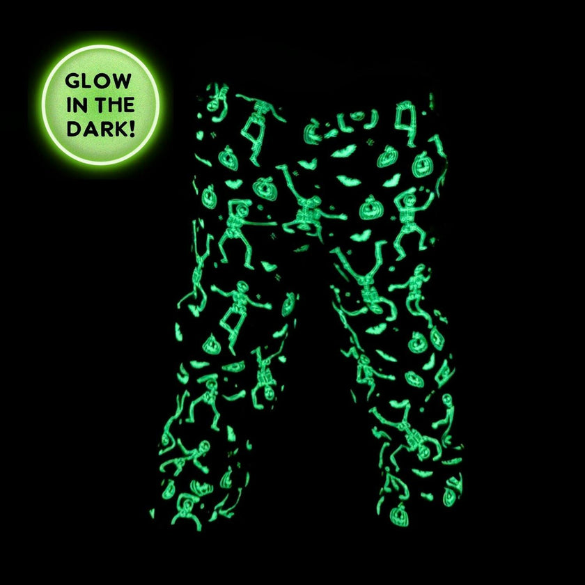 Glow In The Dark Silly Skelly Halloween Jogger