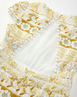 Lara Embroidered Mini Dress