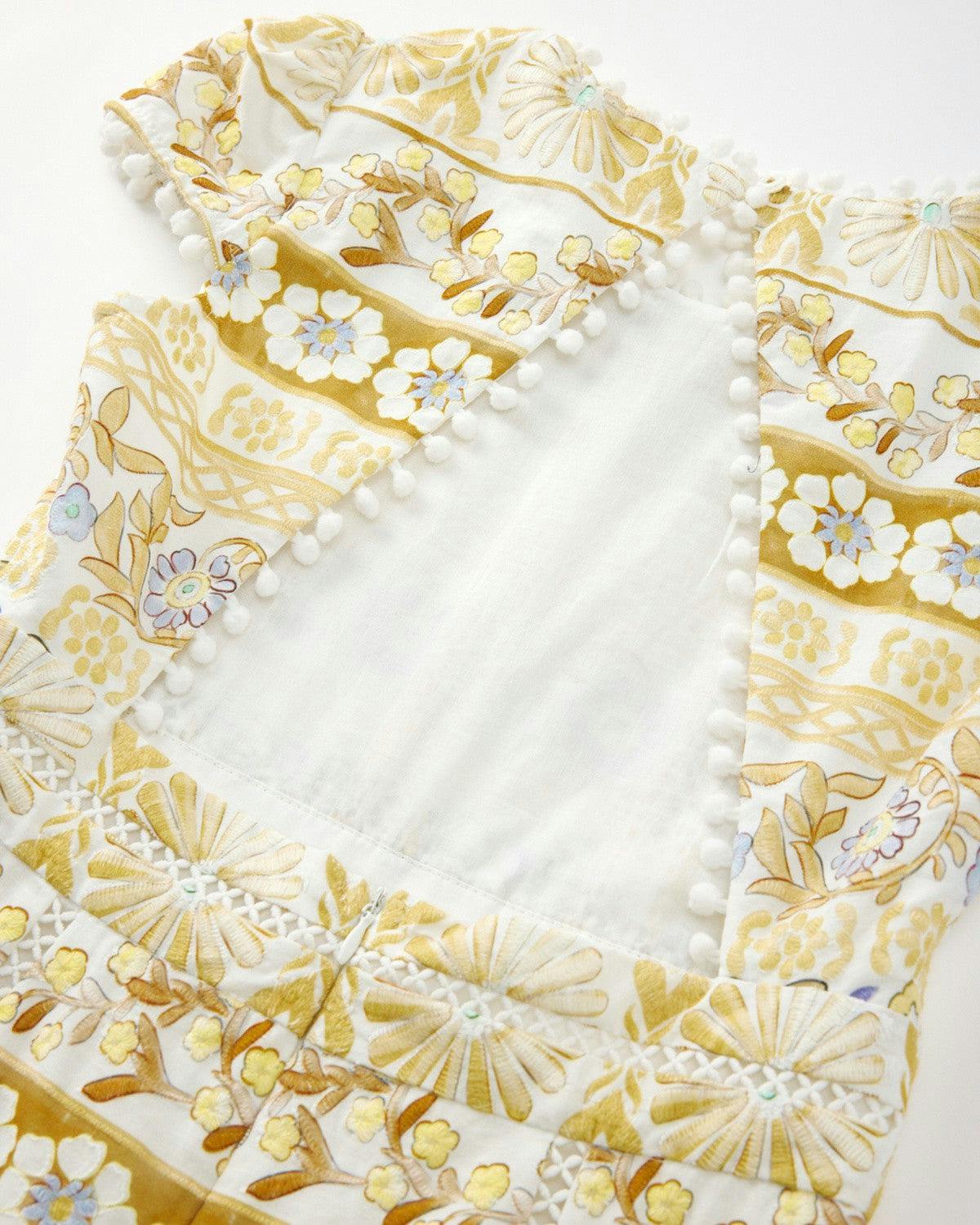 Lara Embroidered Mini Dress