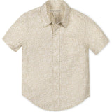 Linen Short Sleeve Shirt, Brown