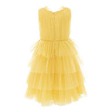 Yellow Farvue Tiered Tulle Dress