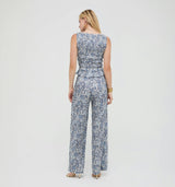 The Maxime Pant -  Chedworth Paisley Blue