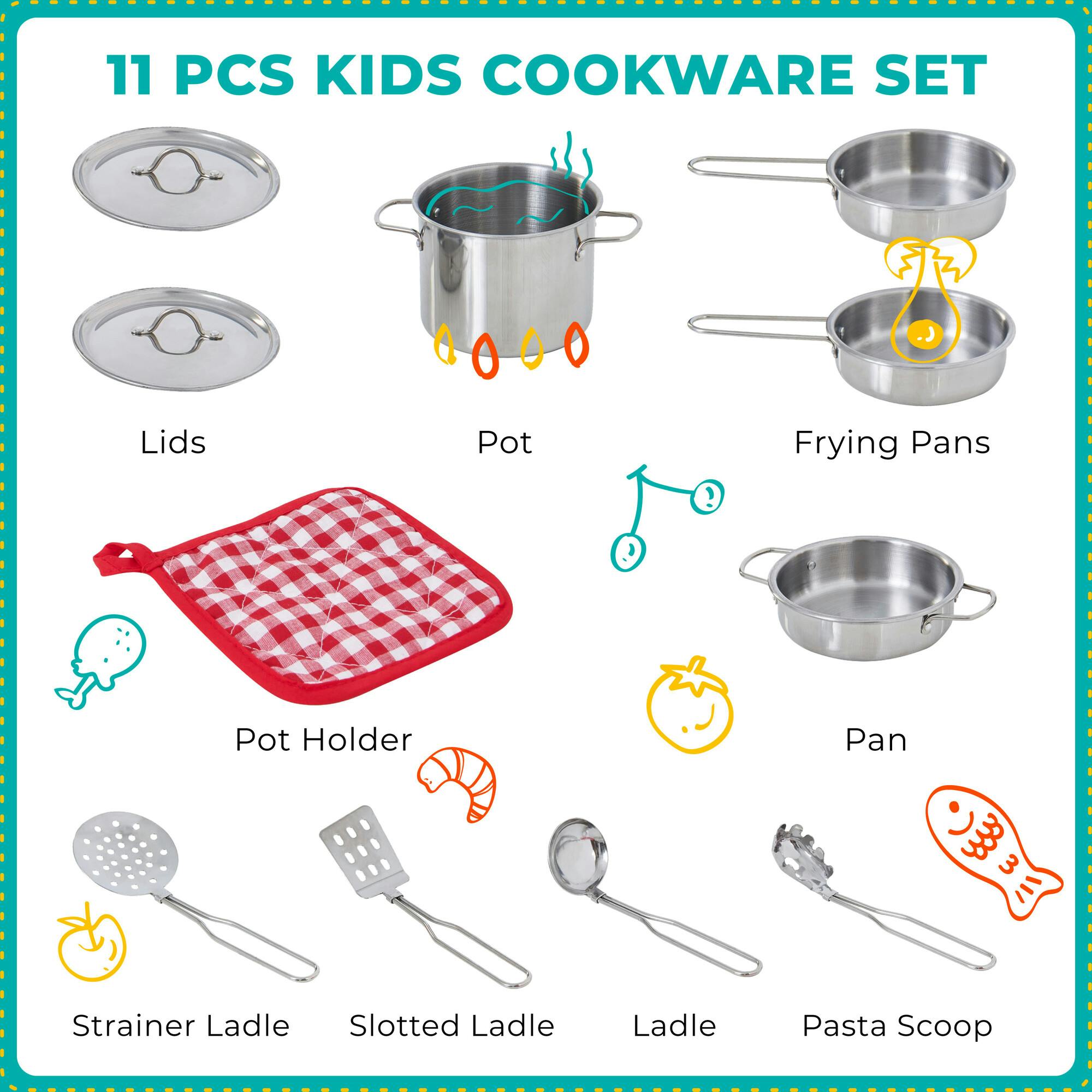 Little Chef Frankfurt Stainless Steel Cooking Accessory Set