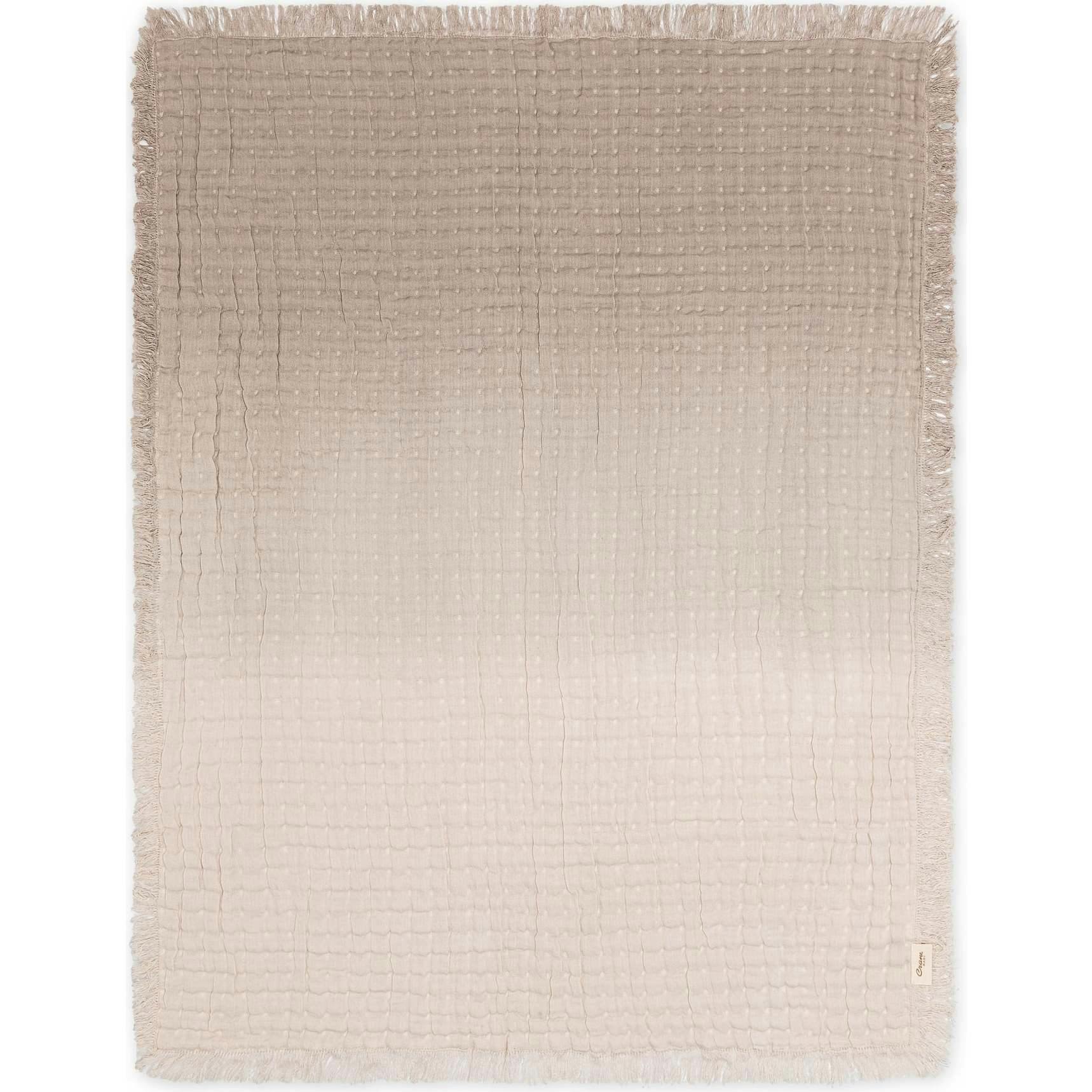 Multi-Layer Dove Grey Ombre Muslin Cotton Baby Blanket