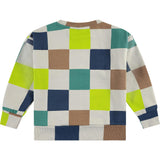 Bold Checkered Crew Neck Pullover Sweatshirt