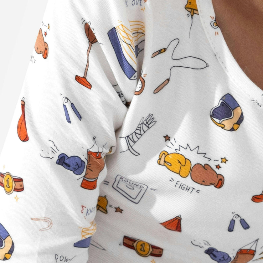 Boxing Bamboo Kids Pajamas