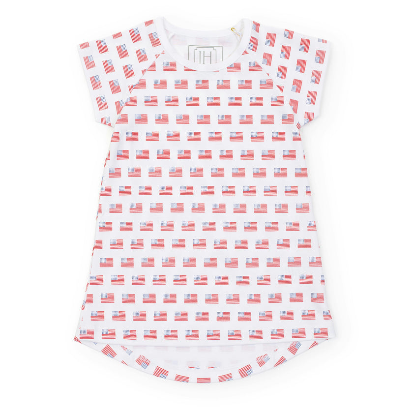 Sadie Girls' Dress American Flag