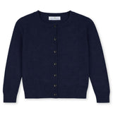 Girls Navy Cardigan Sweater