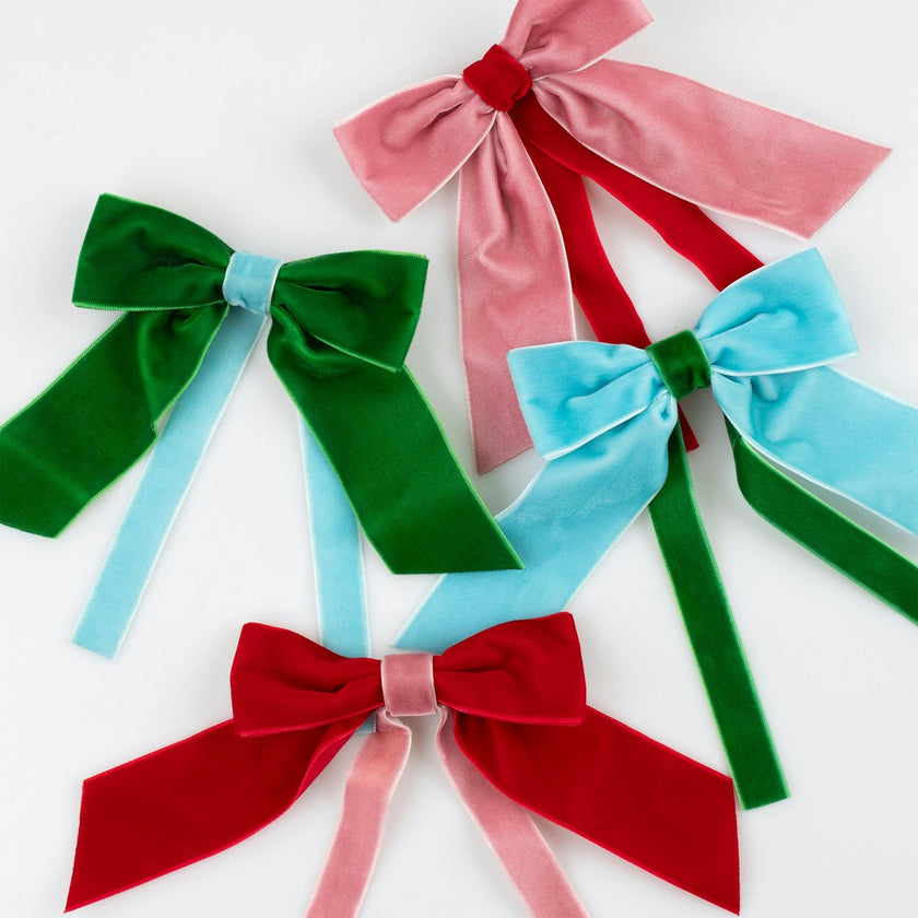 Velvet Napkin Bow Napkin Rings