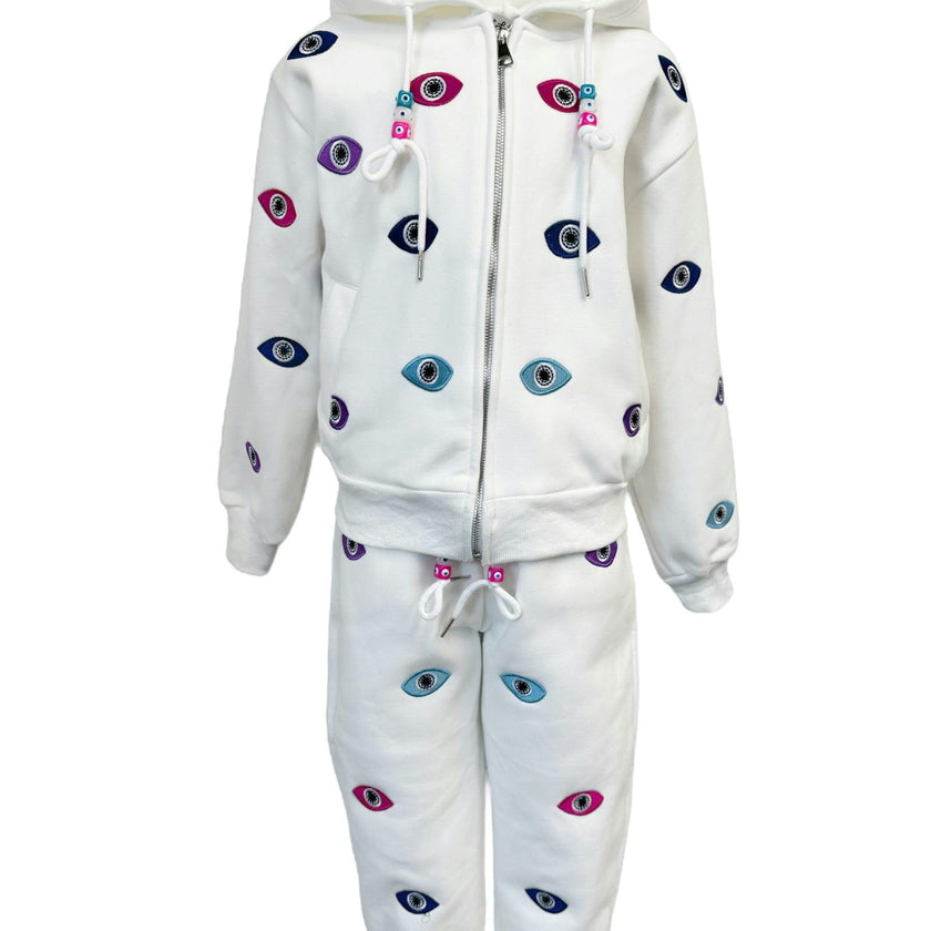 Women’s Rainbow Evil Eye Jogger Set