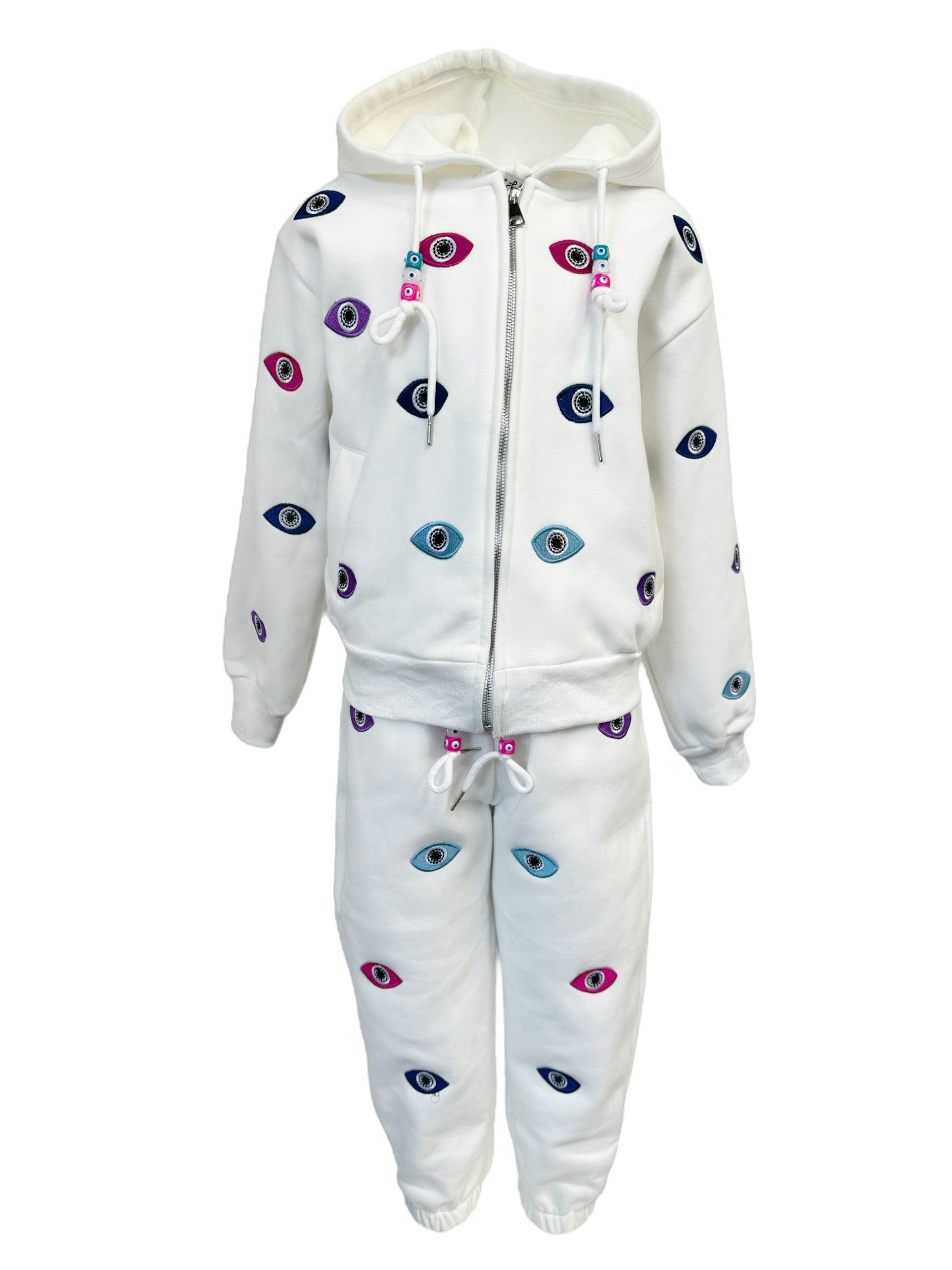 Women’s Rainbow Evil Eye Jogger Set