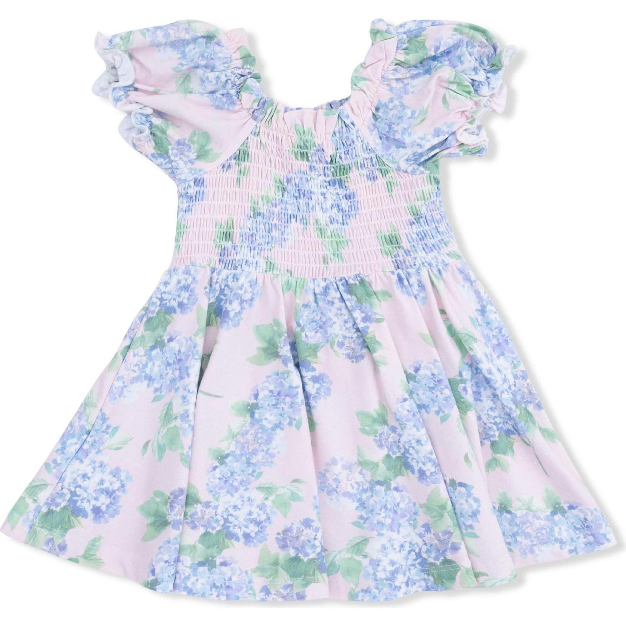 Hydrangeas - Smocked Twirly Dress and Bloomer