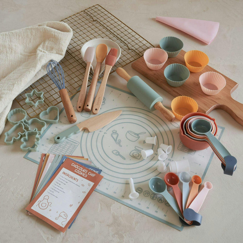 Kid Safe Cooking Tools - Kids Baking Set Gift for Girls