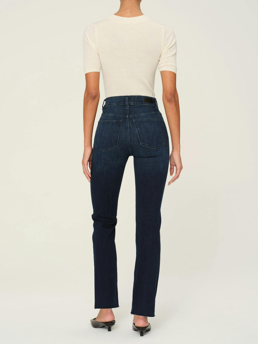 Halle Straight High Rise Instasculpt 29" Jeans | Mediterranean