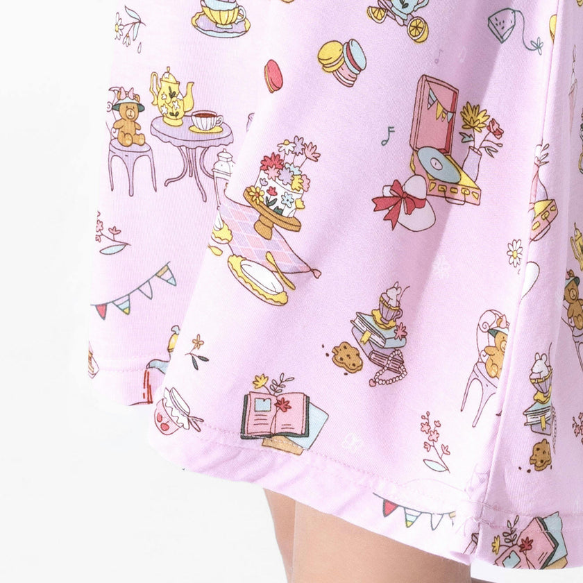 Tea Party Girls' Short Sleeve Dress