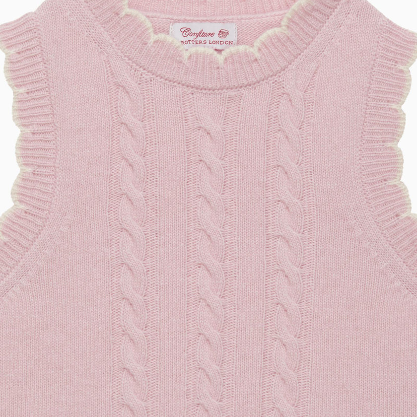Knitted Tank Top in Pink