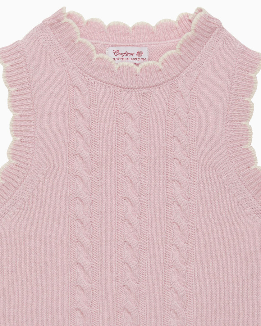 Knitted Tank Top in Pink