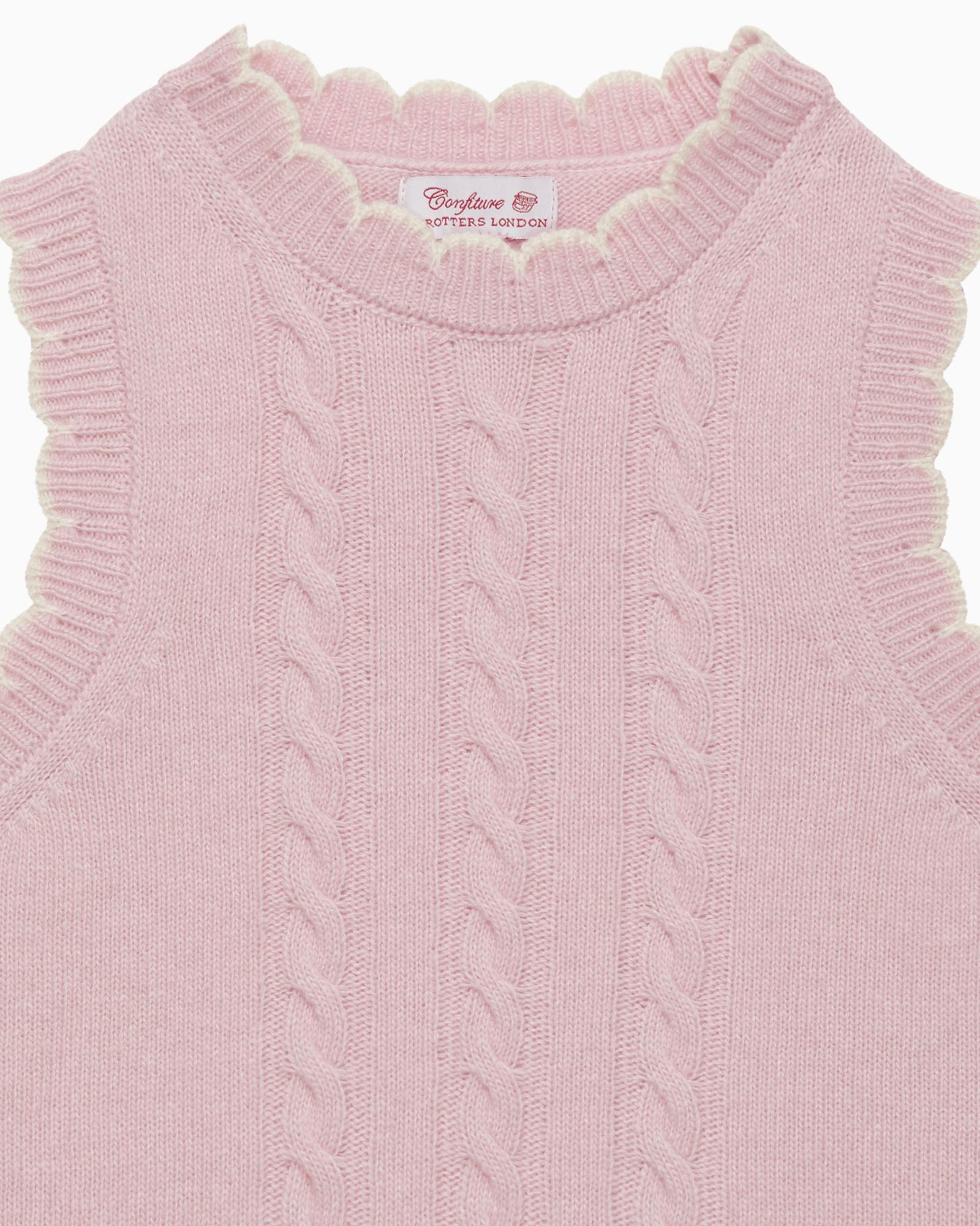 Knitted Tank Top in Pink