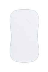 White Bubble Baby Burp Cloth
