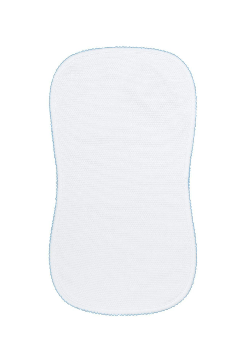 White Bubble Baby Burp Cloth