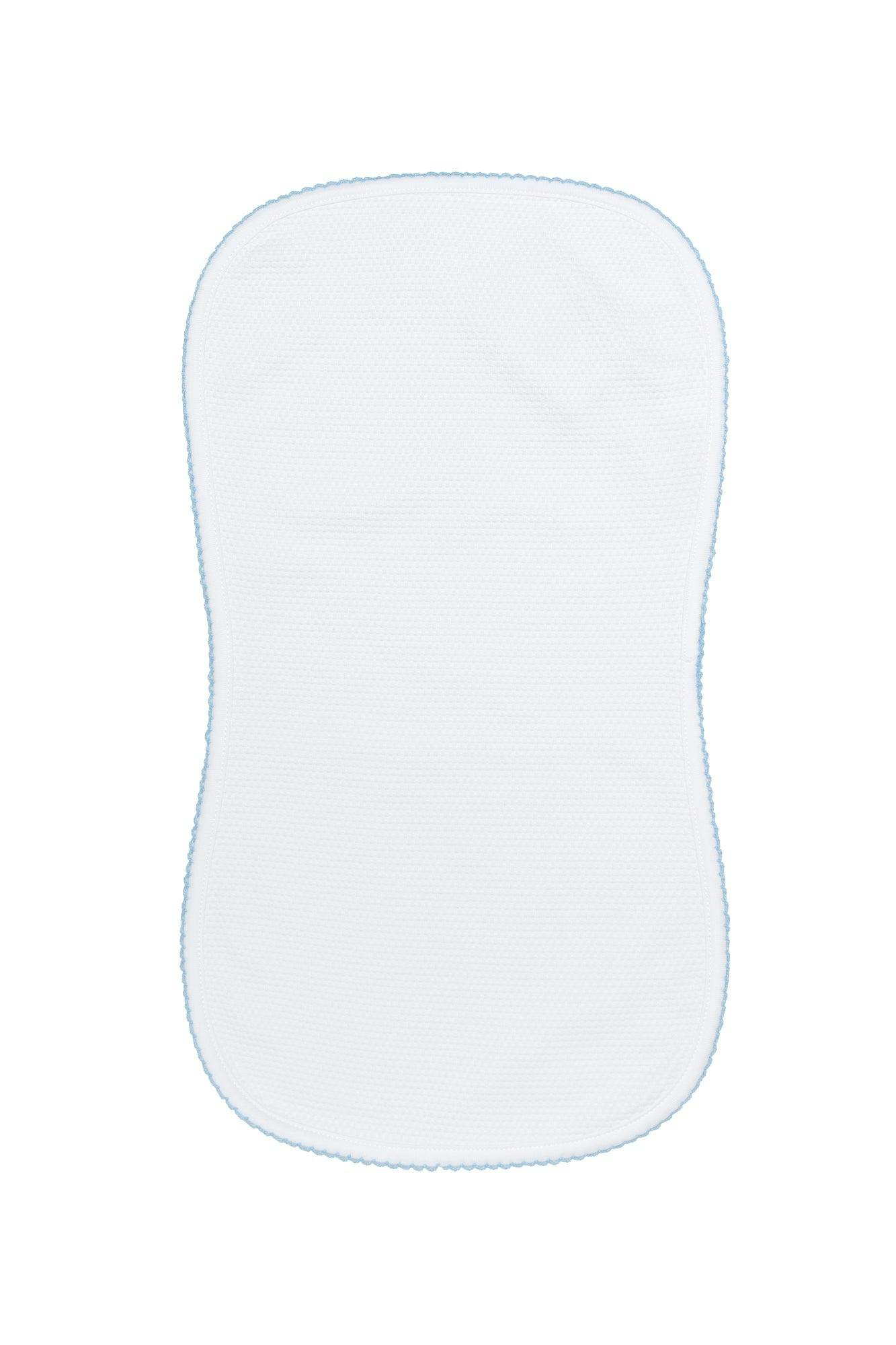 White Bubble Baby Burp Cloth