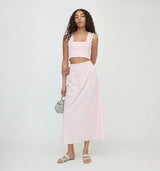 The Delphine Nap Skirt - Pink Variegated Stripe
