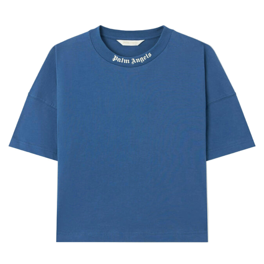 Blue Overlogo Crewneck T-Shirt