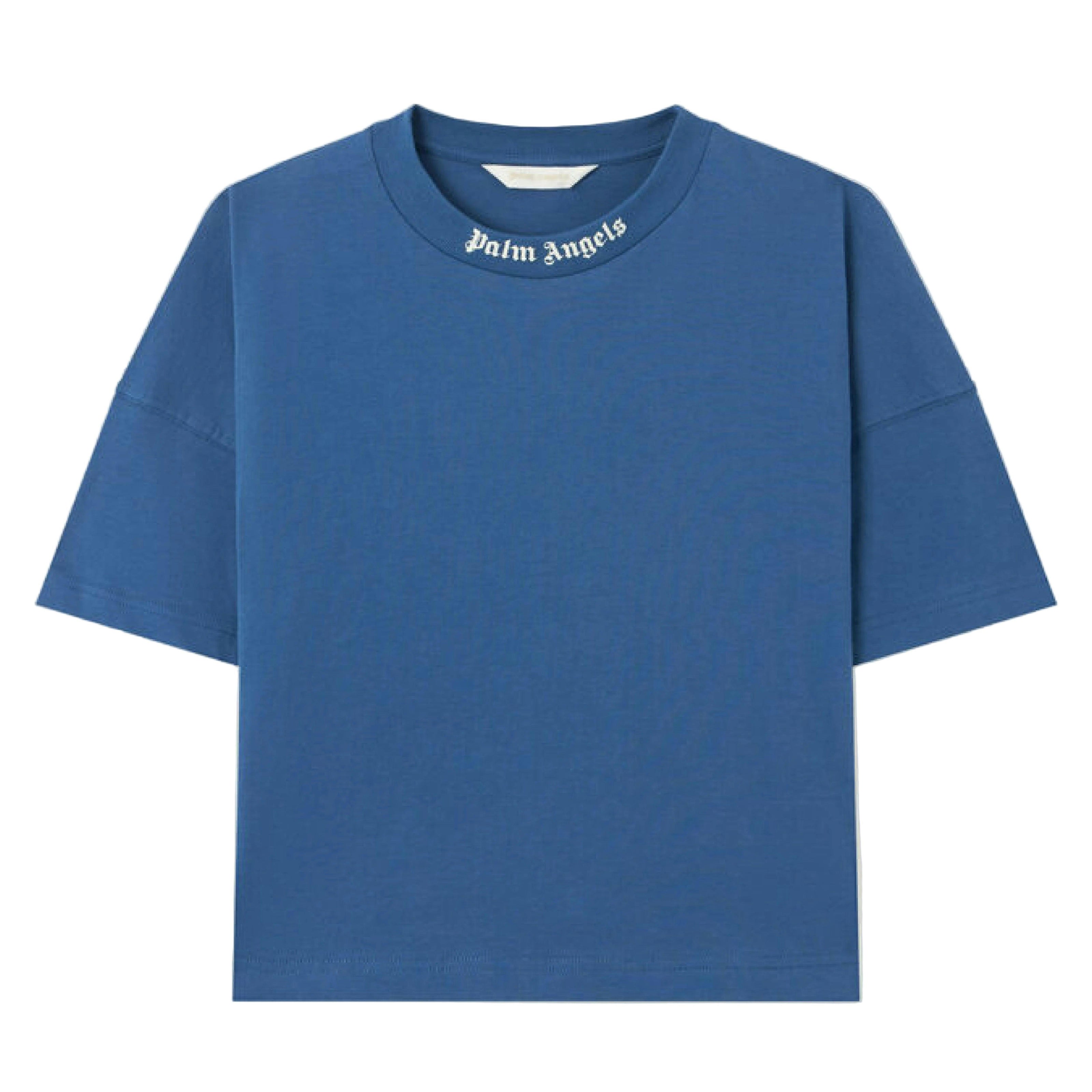 Blue Overlogo Crewneck T-Shirt