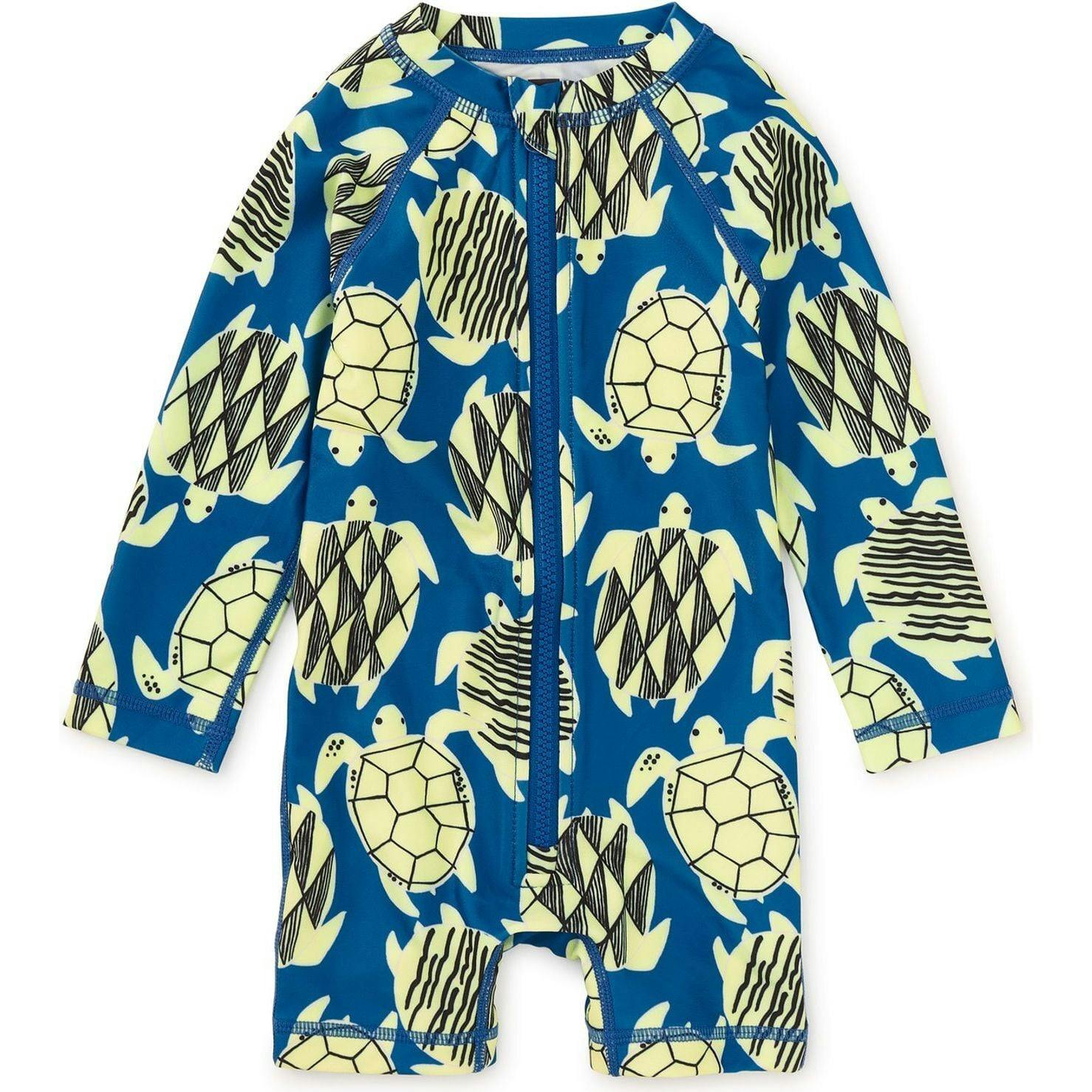 Rash Guard Baby Swimsuit, Blue