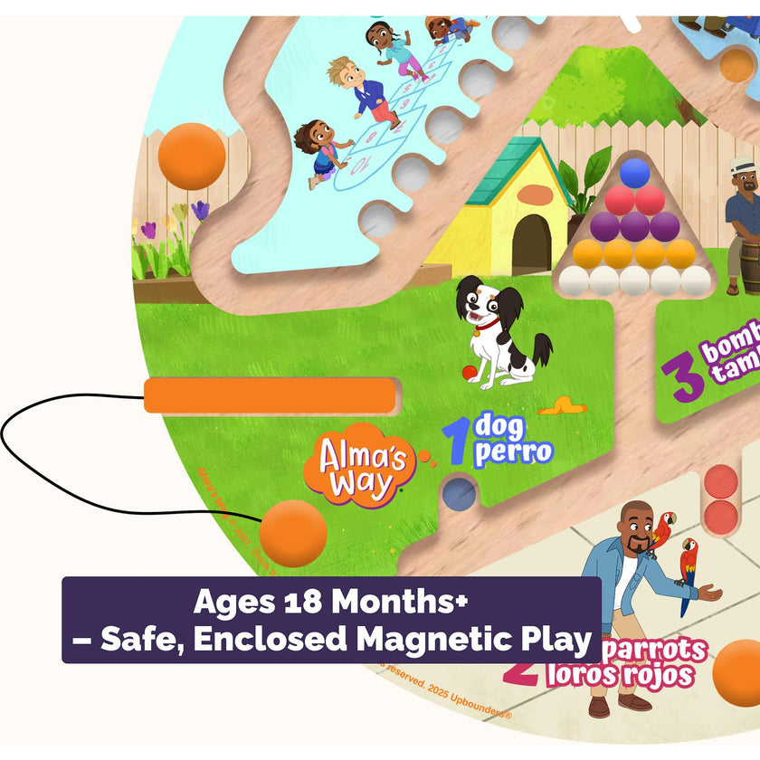 Alma’s Way™ “How Do You Say?” Bilingual Montessori Maze Toy