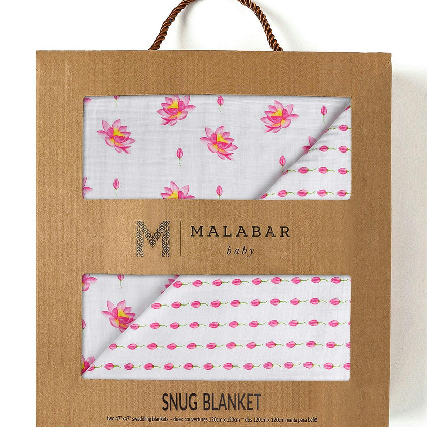 Organic Muslin Four-Layer Reversible Snug Blanket