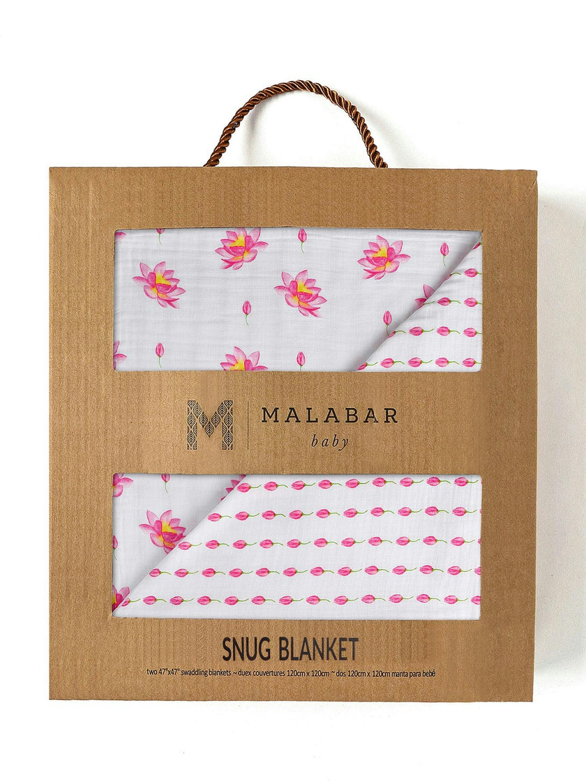 Organic Muslin Four-Layer Reversible Snug Blanket
