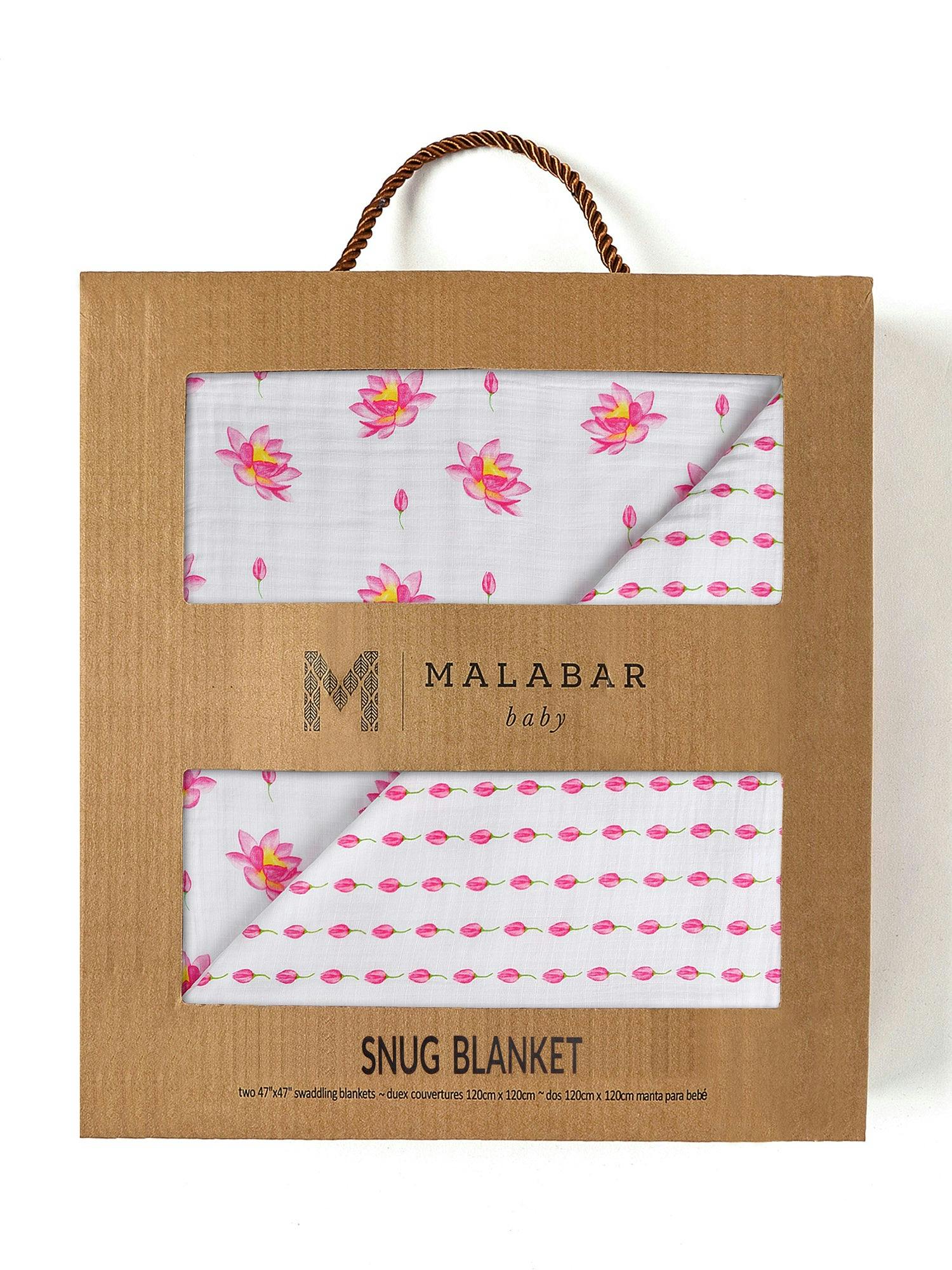Organic Muslin Four-Layer Reversible Snug Blanket
